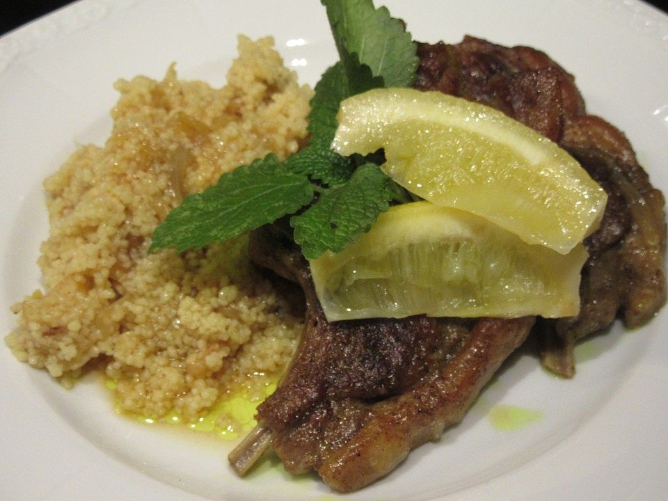 Lammkoteletts mit Salzzitronen-Couscous von Barbabietola| Chefkoch