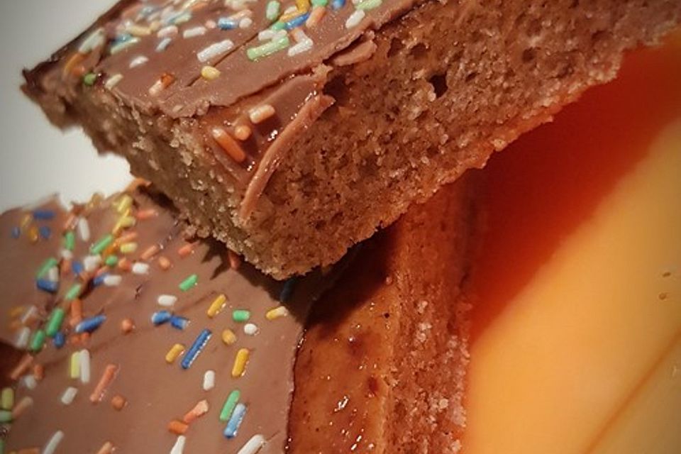 Schokoblechkuchen mit Zimt (ohne Butter, ohne Eier)