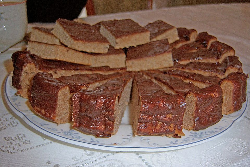 Schokoblechkuchen mit Zimt (ohne Butter, ohne Eier)