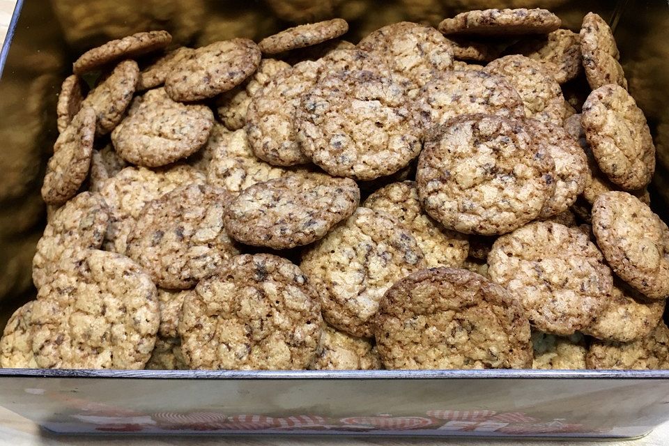 Hafercookies mit Schokostückchen