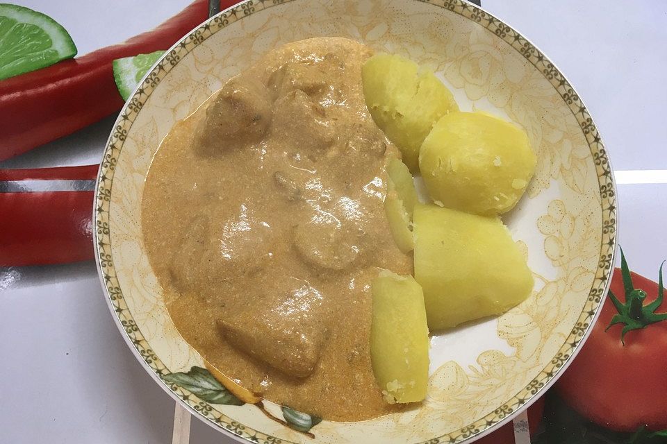 Puten-Currygeschnetzeltes aus dem Actifry 2in1