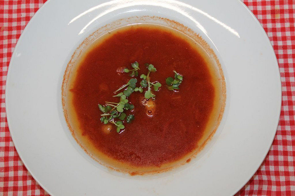 Crunchy Tomatensuppe