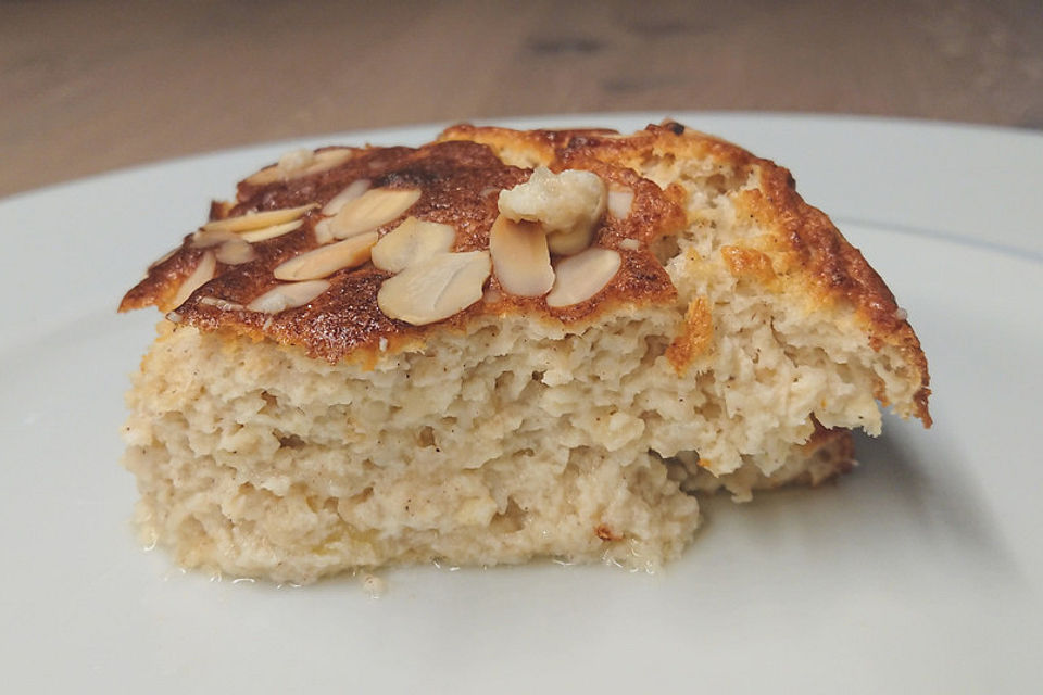 Glutenfreier Haferflocken-Quark-Auflauf