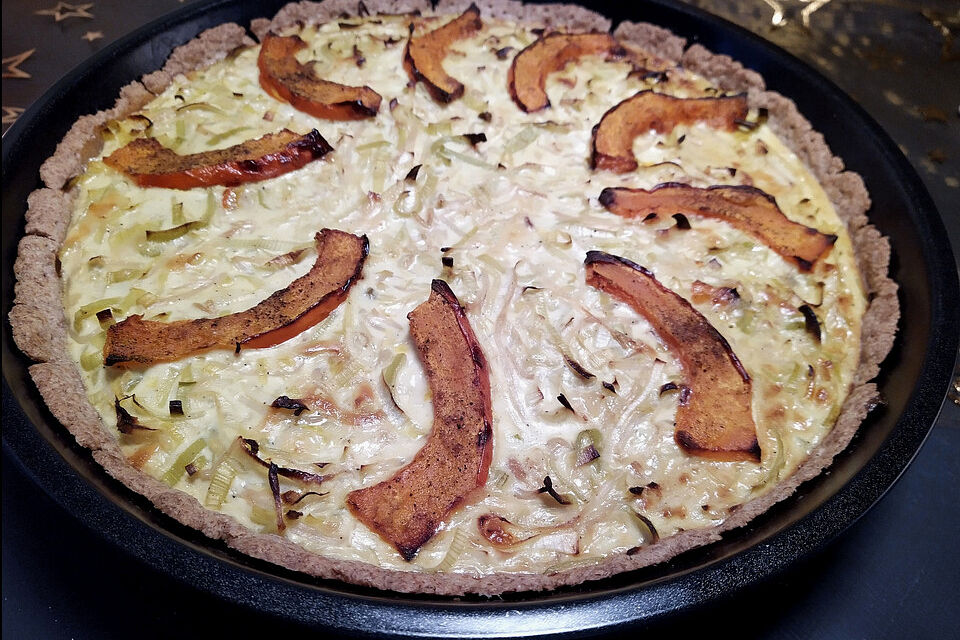 Kürbis-Lauch-Quiche à la Gabi