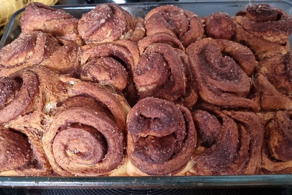 Zimtschnecken mit Butter-Hefeteig