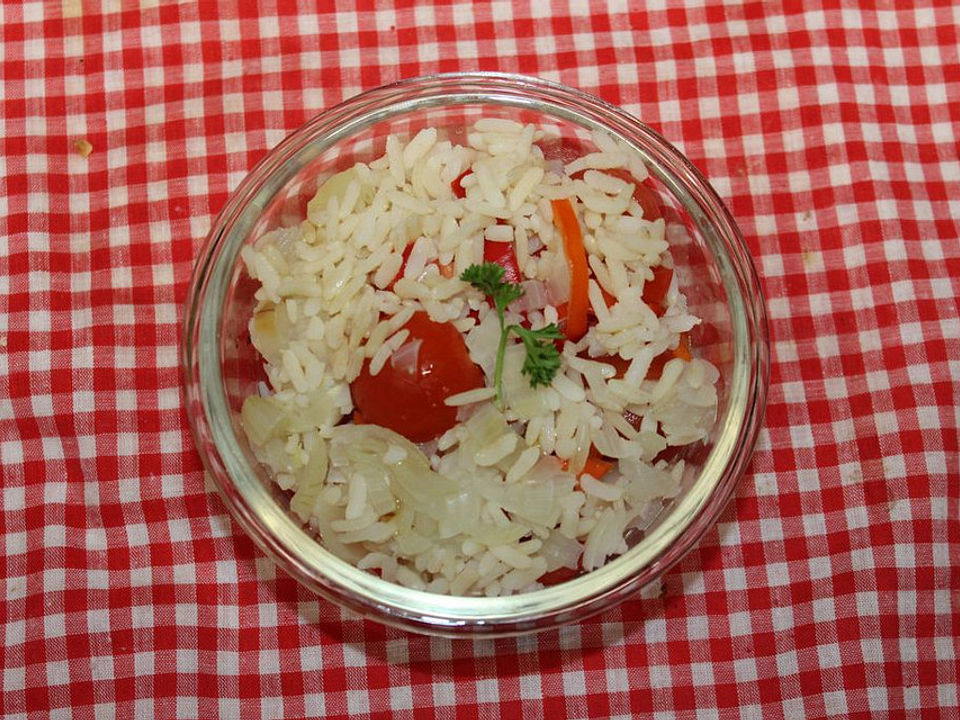 Reissalat mit Tomaten und Paprika von LadyBellechic | Chefkoch
