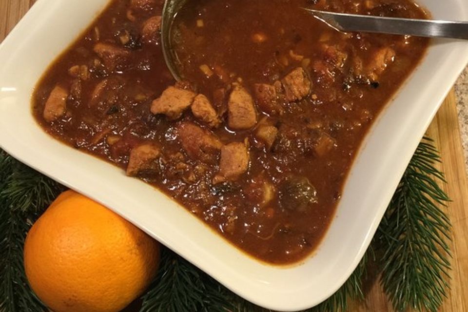 Hähnchen-Weihnachtsgulasch