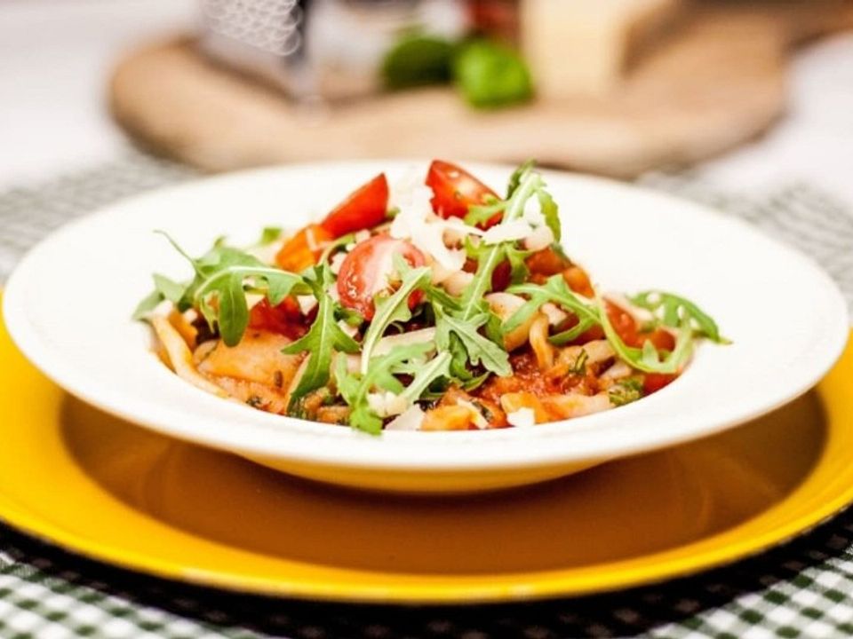 Konjak-Penne mit Tomaten-Rucola-Soße von DUO-Trade| Chefkoch