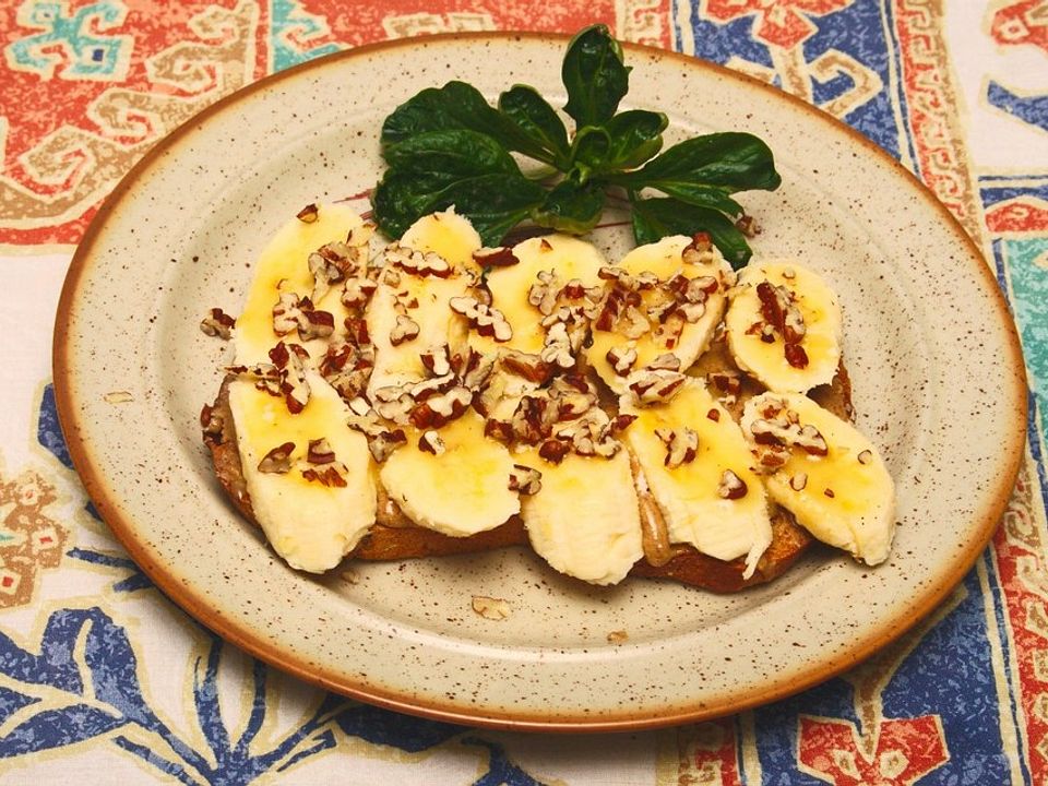 Bananenstulle mit Honig und Pekannüssen von Tatunca| Chefkoch