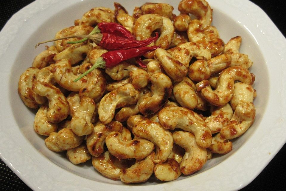 Süß-scharfe Cashewkerne