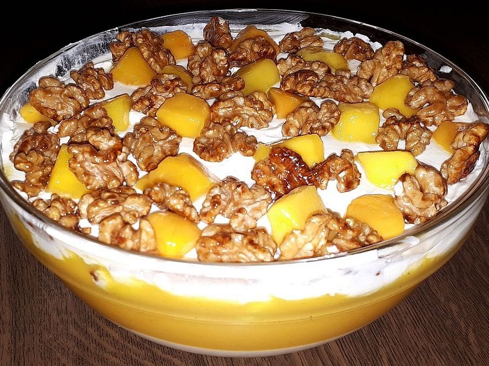 Quark Mango Dessert Von Sschlumpfine Chefkoch