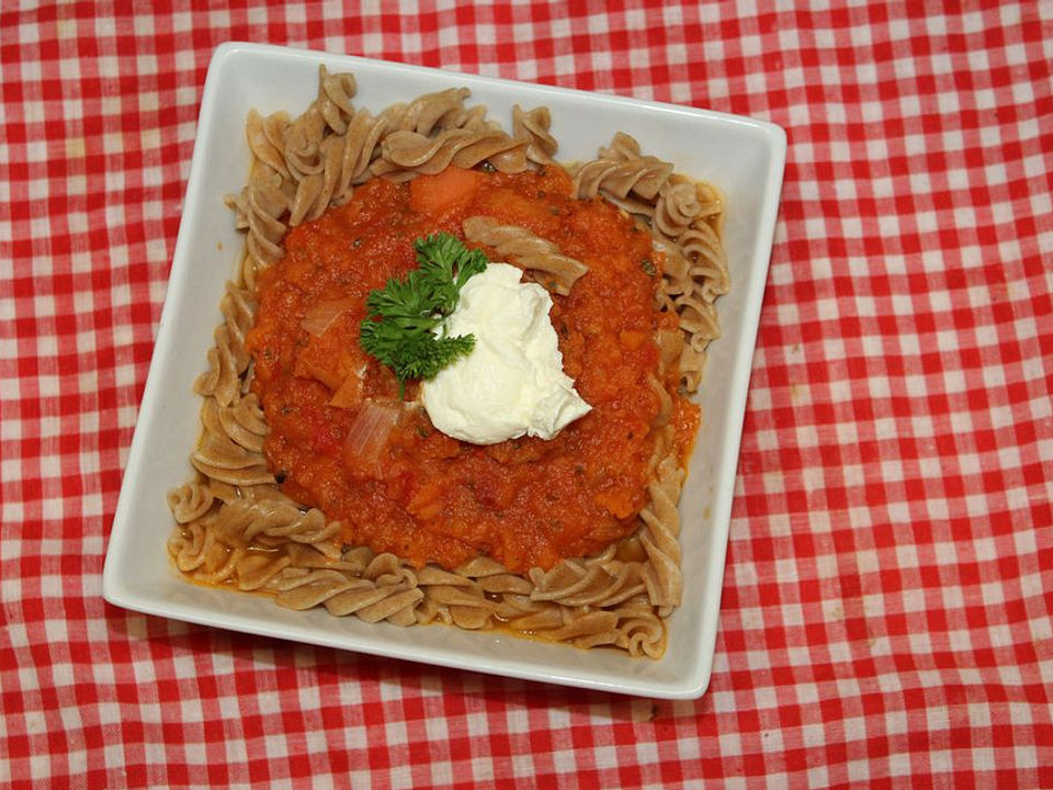 Rigatoni in Karottensoße von Sarahs Rezeptewelt| Chefkoch