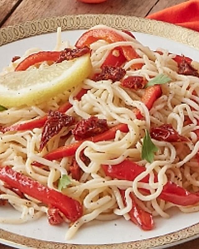 Antipasti-Konjakspaghetti