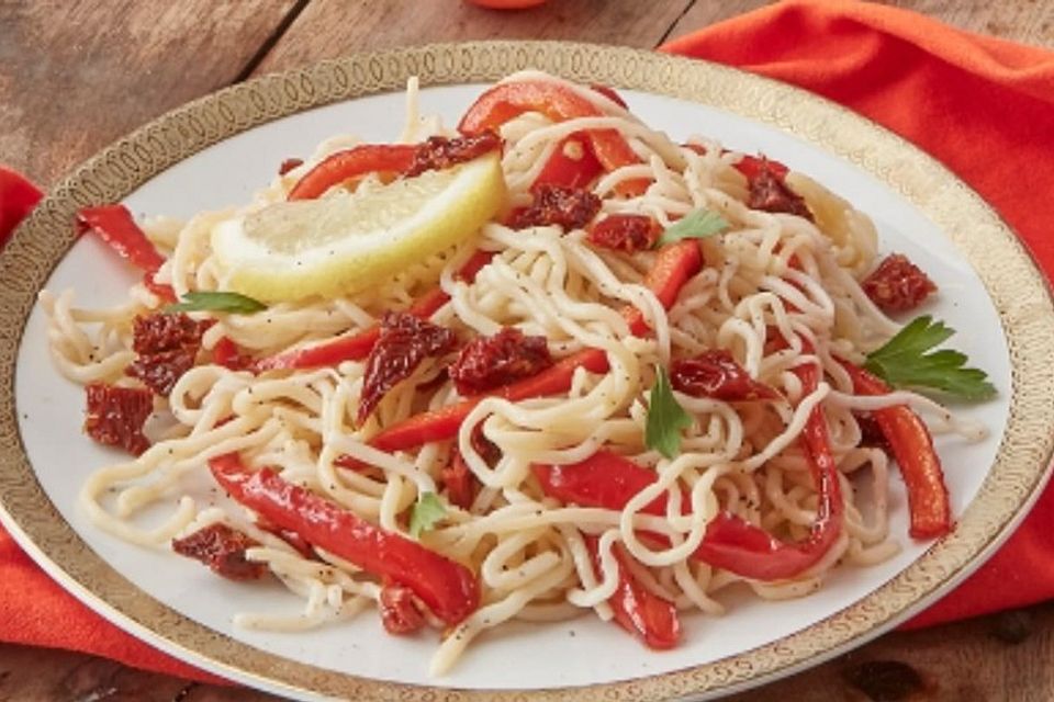 Antipasti-Konjakspaghetti