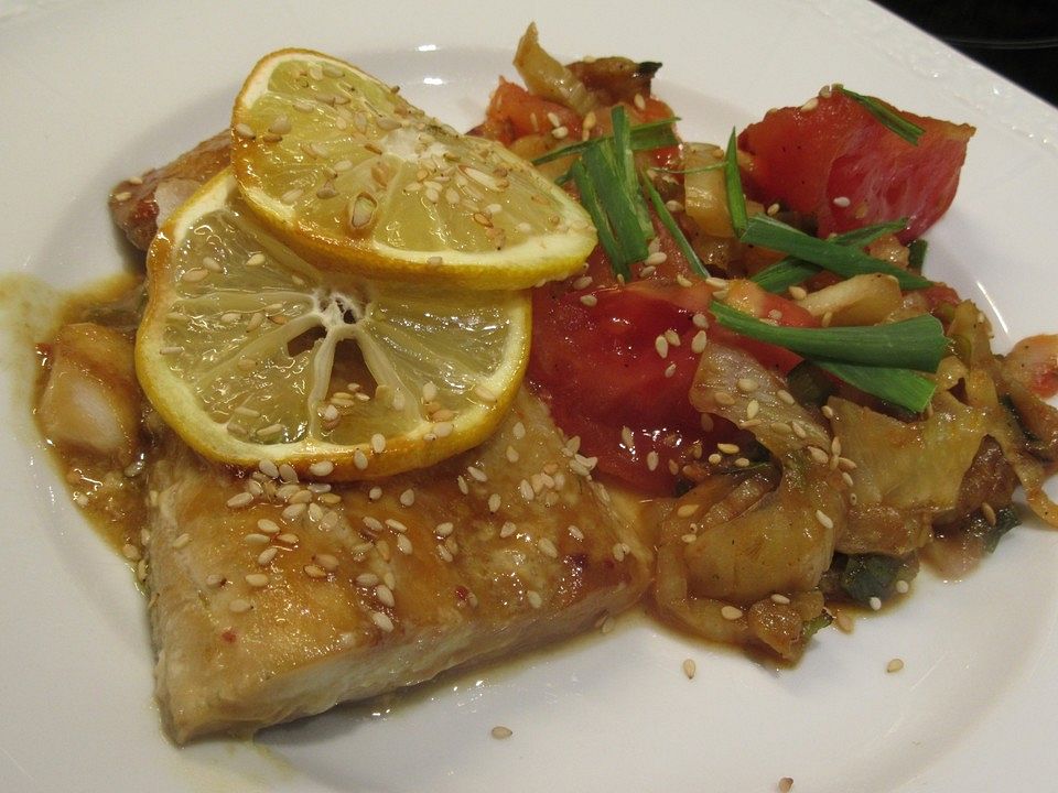 Zander mariniert, mit Fenchel-Tomaten-Gemüse von Barbabietola| Chefkoch