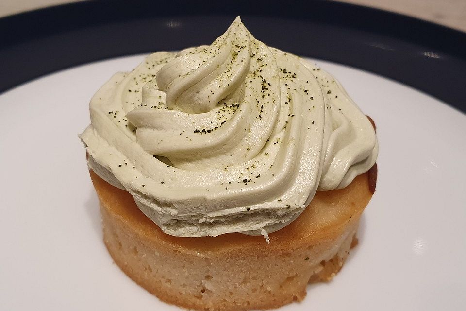 Matcha-Apfel-Cupcakes