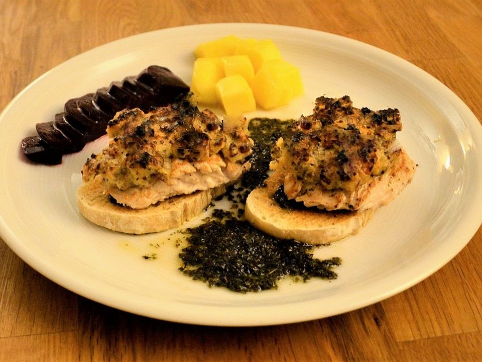 Putenbrust mit Majoran-Senfkruste von fusselfu| Chefkoch
