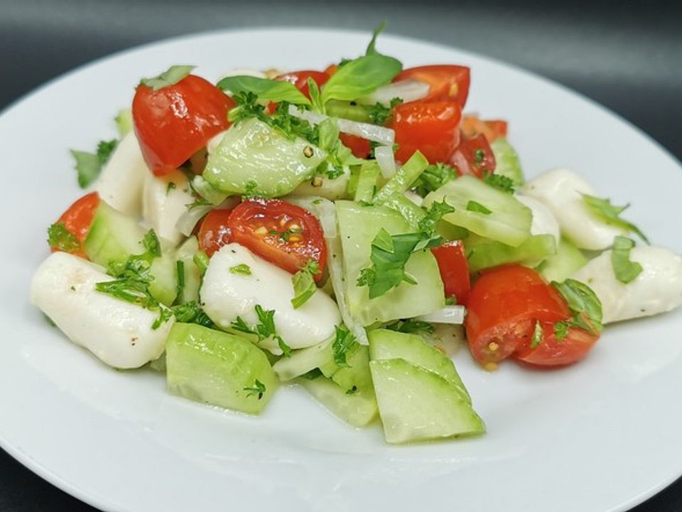 Gurken-Tomaten-Mozzarella-Salat von Dagmar456| Chefkoch