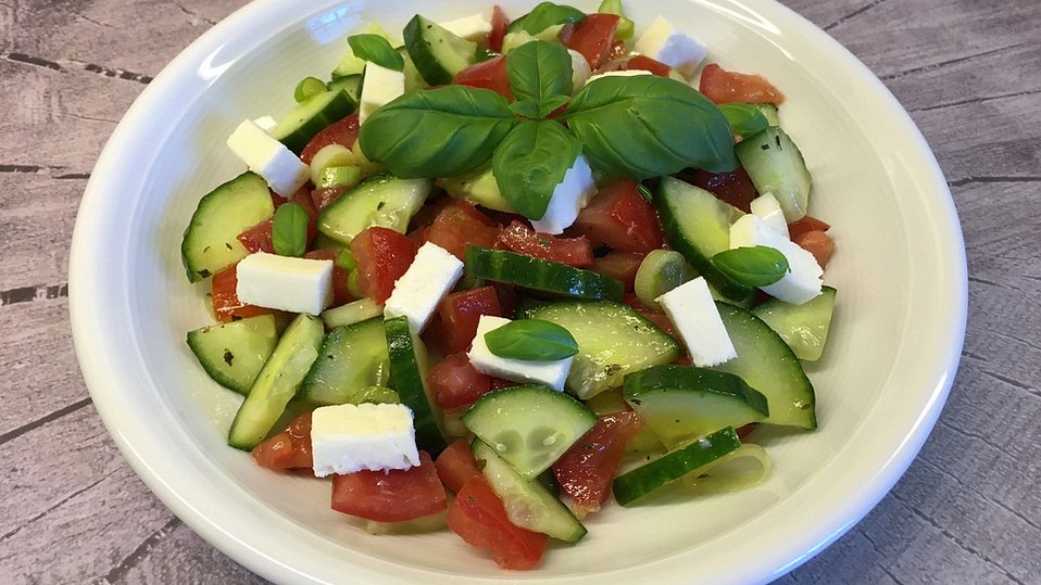 Gurken-Tomaten-Mozzarella-Salat von Dagmar456
