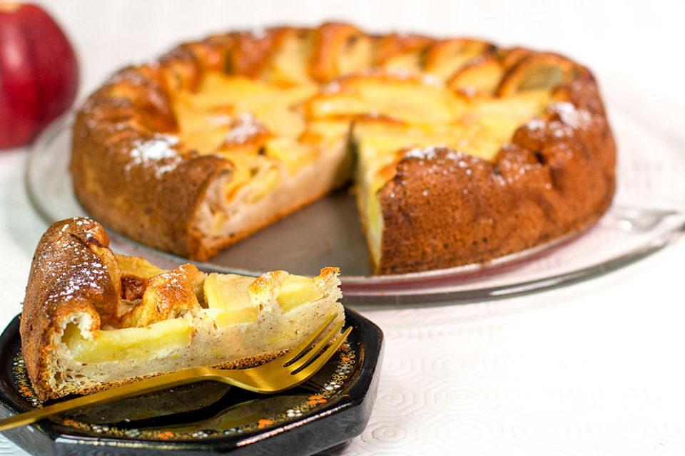 Apfelkuchen mit Skyr - kalorienarm und lecker