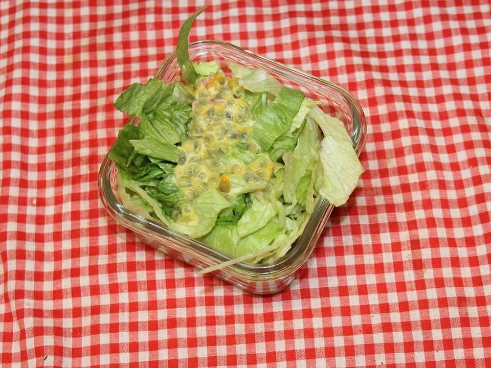 Eisbergsalat im MaracujaSahneDressing von patty89 Chefkoch