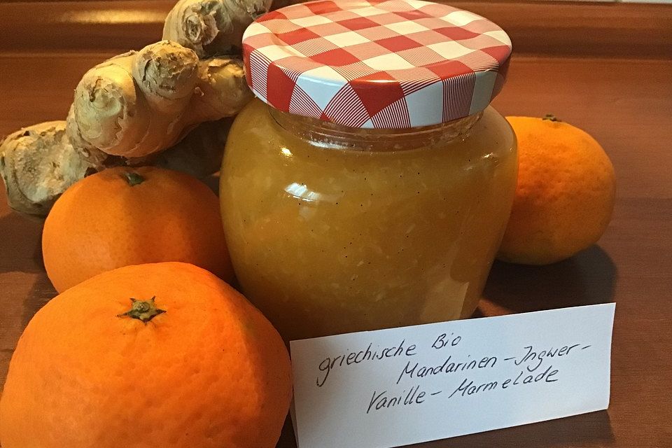 Bio-Mandarinen-Ingwer-Vanille-Marmelade