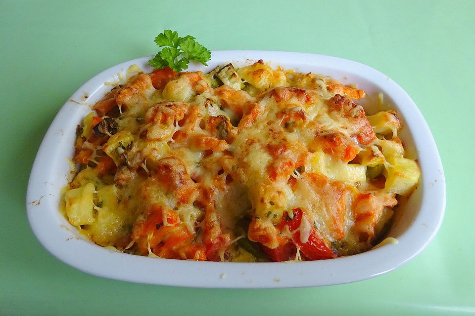 Mohrrüben-Kartoffel-Auflauf