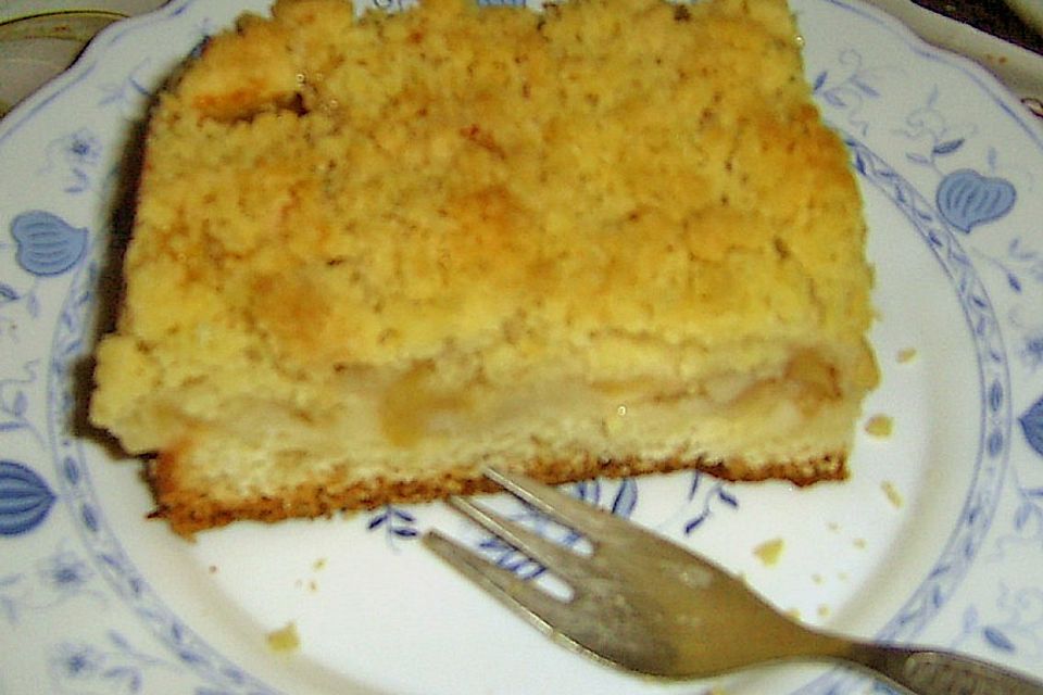 Apfelkuchen mit Streuseln