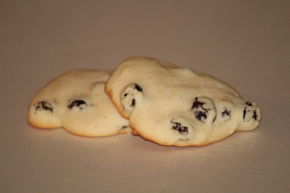 Weiche Plätzchen mit Rosinen