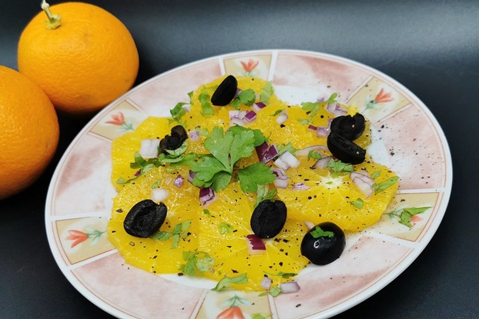 Orangensalat, sizilianisch