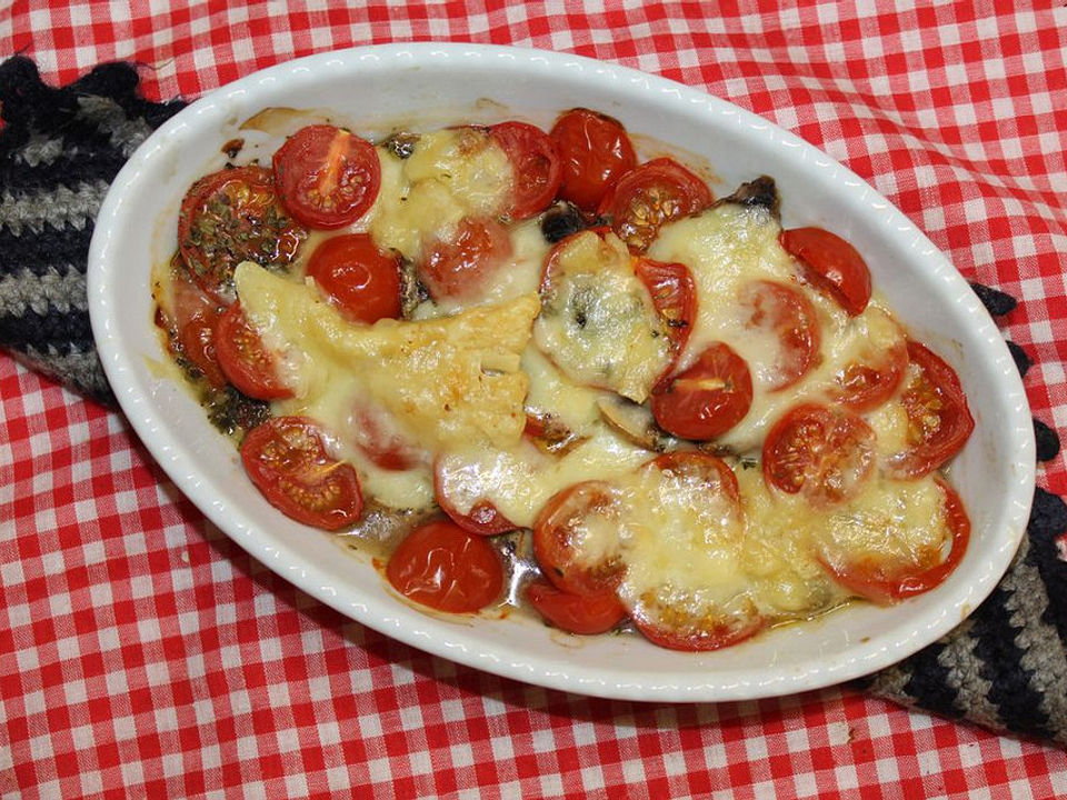 Überbackenes Tomaten-Champignon-Carpaccio von patty89| Chefkoch