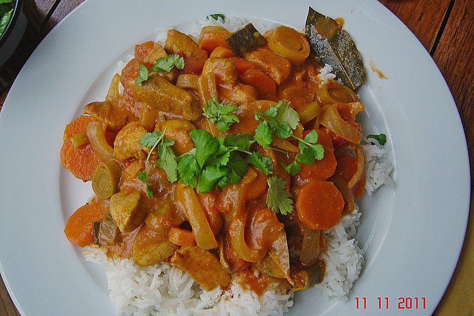 Südindisches Hühnchencurry