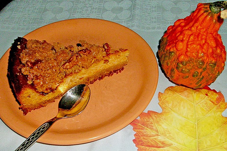 Walnuss - Kürbis - Käsekuchen