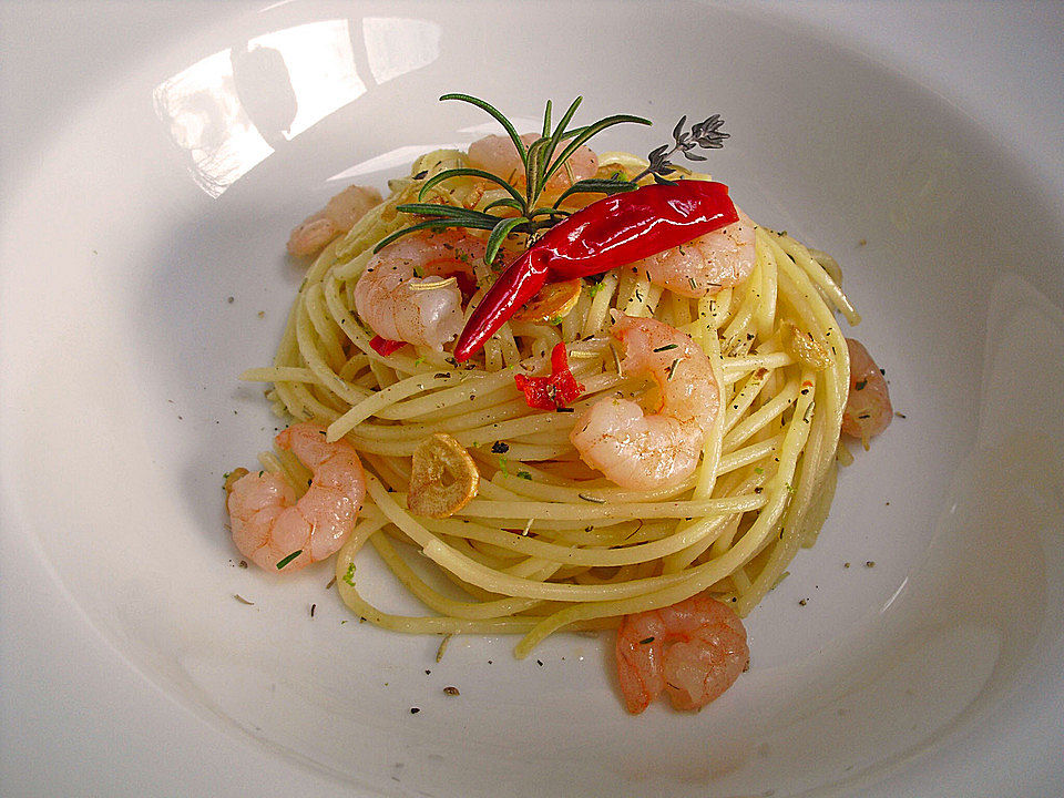 Scharfe Spaghetti mit Garnelen von Sivi| Chefkoch