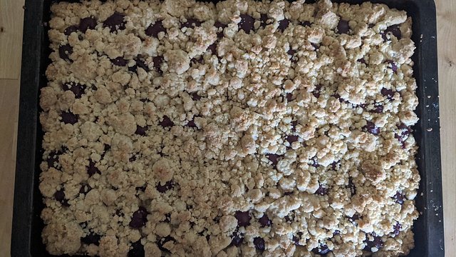 Kirschstreuselkuchen mit Quarkölteig von Petra-Stritzinger Kirschstreuselkuchen mit Quarkölteig von Petra-Stritzinger