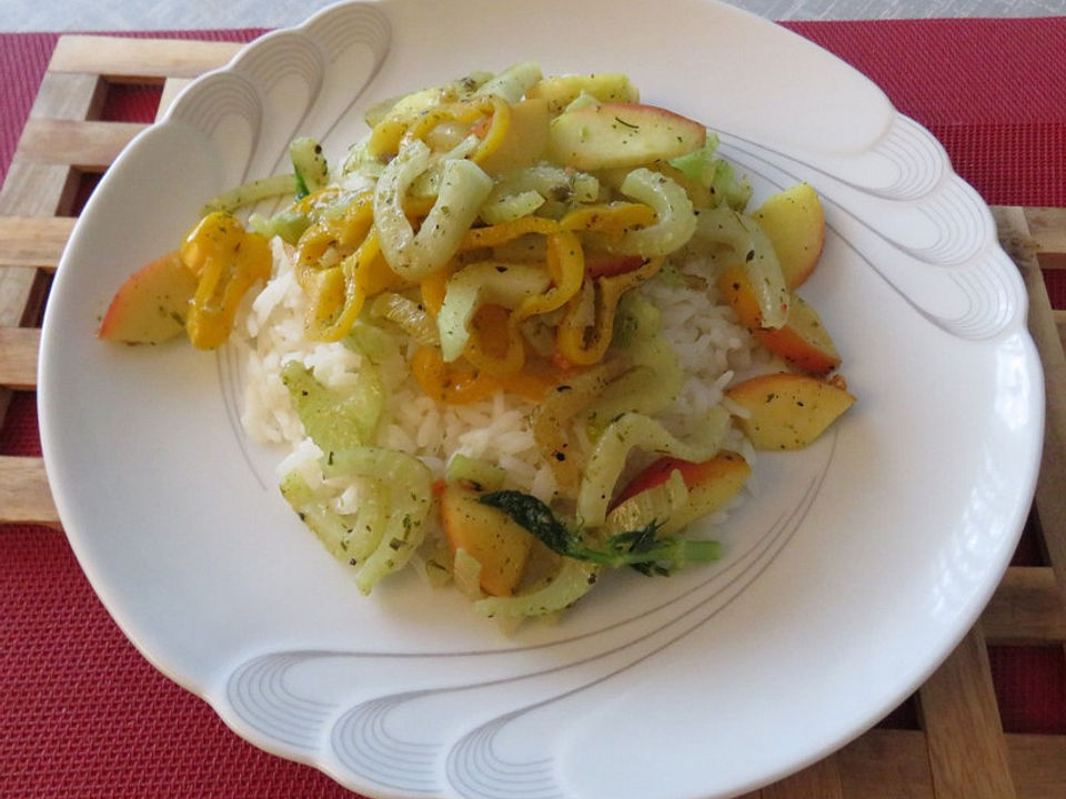 Fruchtiges Fenchel-Gemüse mit Reis von Juulee| Chefkoch