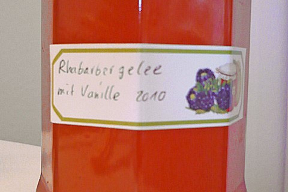 Rhabarber - Vanille - Gelee