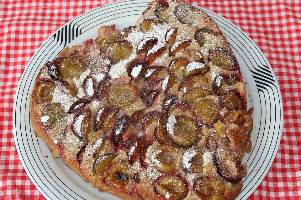 Obstkuchen mit Kokos und Eierlikör