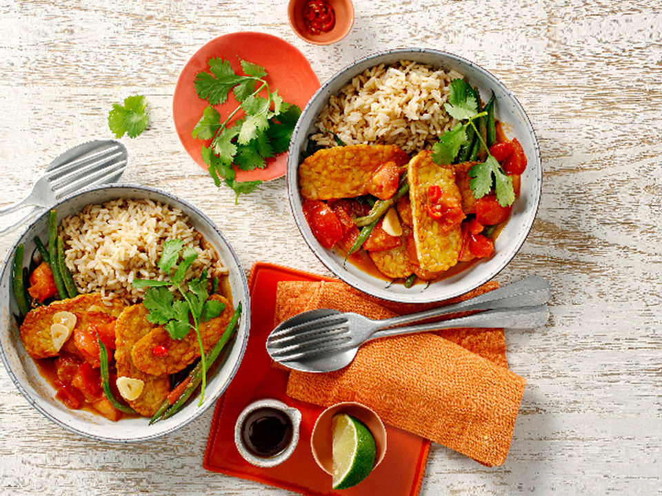 Spicy Tempeh Soja Reispfanne Von Bens Original Chefkoch 