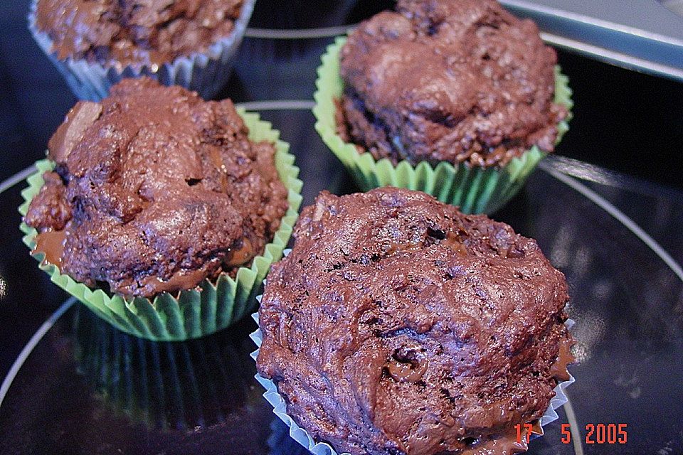 Superschokoladige After - Eight - Muffins