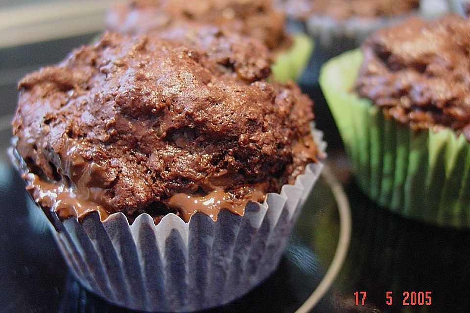 Superschokoladige After - Eight - Muffins