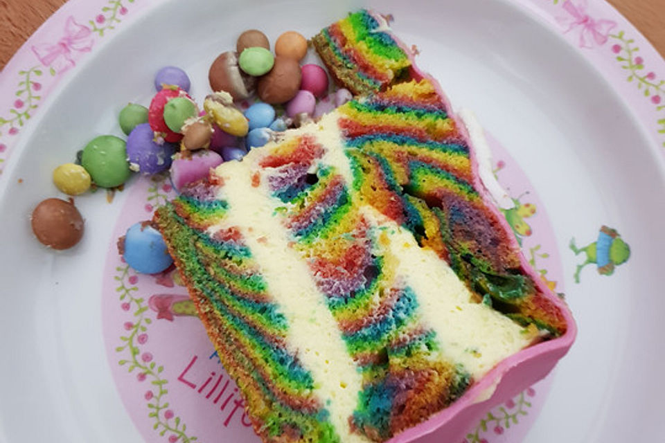 Regenbogenkuchen