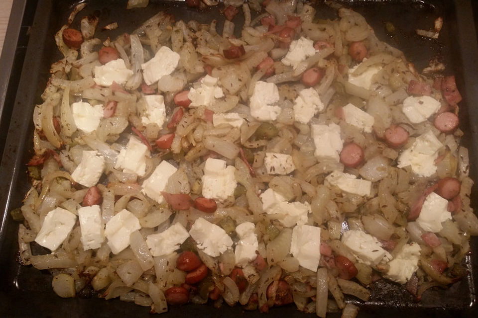 Fenchel-Feta-Pfanne aus dem Backofen