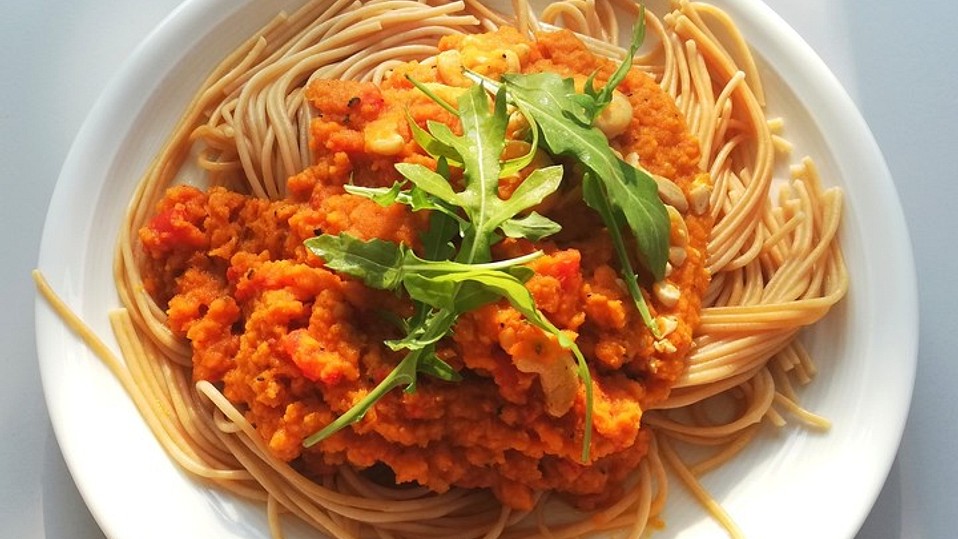 Spaghetti mit feiner Kürbissauce von MojoRobins