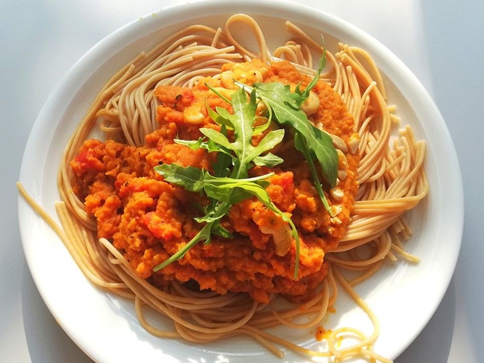 Spaghetti mit feiner Kürbissauce von MojoRobins | Chefkoch