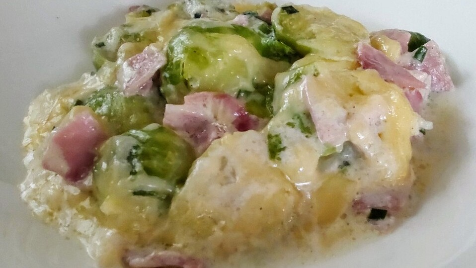 Rosenkohl-Kartoffel-Schinken-Auflauf von SchneeSchnee