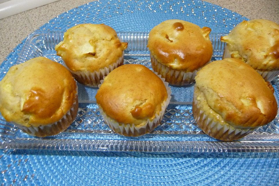 Apfel - Marzipan - Muffins