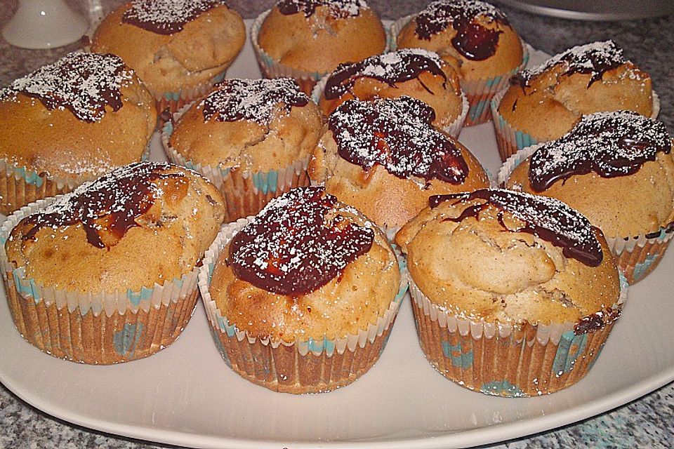 Apfel - Marzipan - Muffins