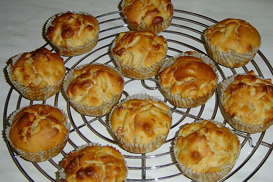 Apfel - Marzipan - Muffins