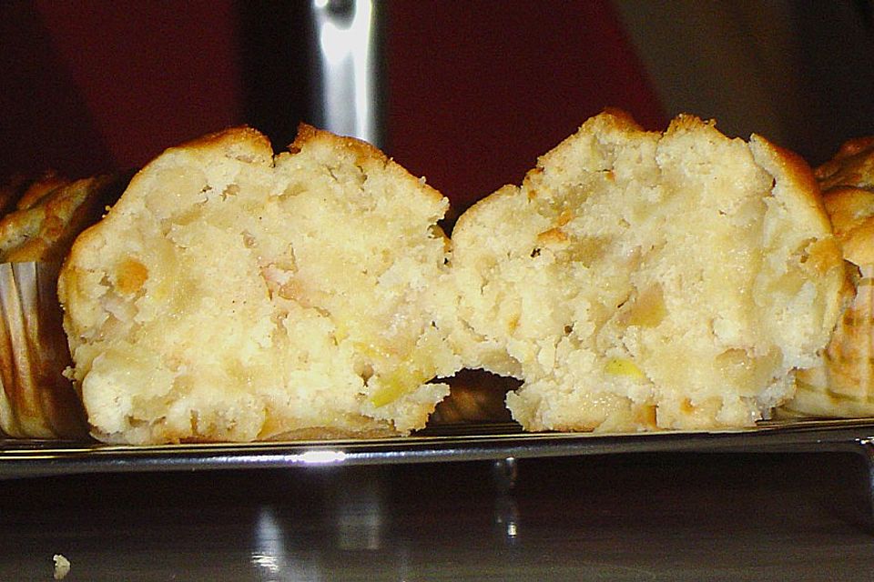 Apfel - Marzipan - Muffins